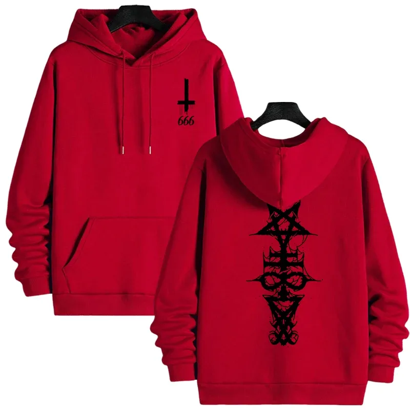 Mens Gothic Hoodie Satanic Symbol Print Street Fashion Warm Pullover Unisex Oversized Sweatshirt Outerwear Autumn Winter Outwear — image 23