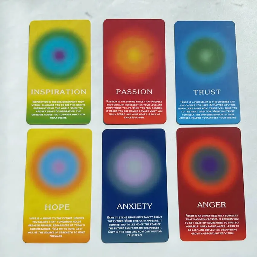 Emotional Card Deck Support Personal Growth And Inner Peace Oracle Card Games 12x7cm 56-Cards — image 5