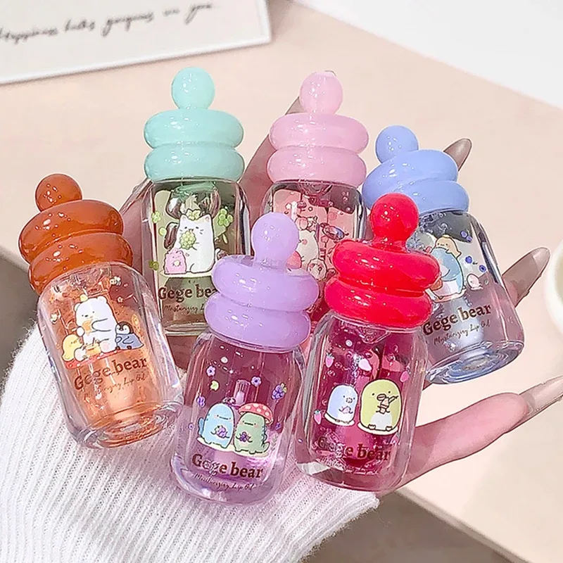 Lips Care Plant Essence Transparent Gloss Lip Oil Plump Moisturizing Lip Balm Exfoliating Fruit Flavor Lip Gloss Beauty Cosmetic — image 4