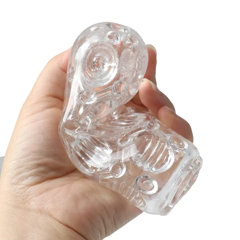 Masturbation for Men Penis Pleasent Aircraft Cup Device Soft Transparent Pocket Vaginal Sleeve Training 18 Adult Erotic Sex Toys — image 5