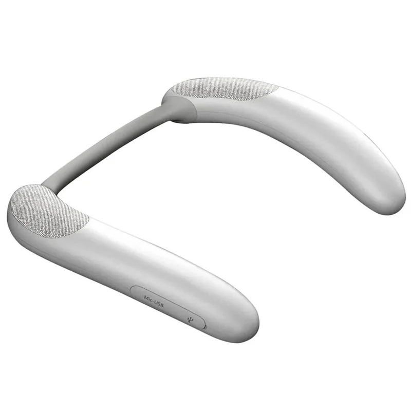 Rockmia EBS-910 New Wearable Wireless Neckband Speaker Bluetooth 5.3 AAC Code True Wireless Stereo Music Box TF Card Slot Type C
