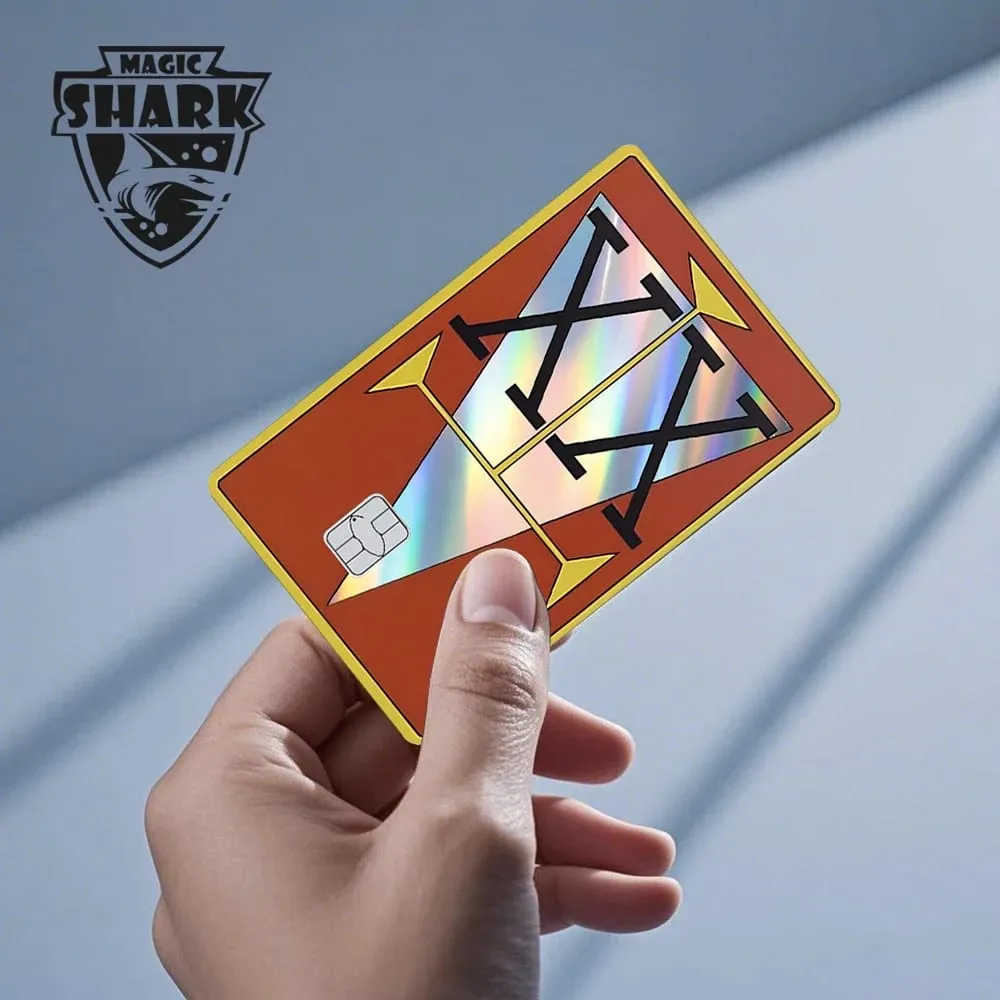 Magic Shark Mcloving Spider Anime Shinny Laser Holographic Matte Skin Film Sticker for Debit Bank Credit Card — image 5