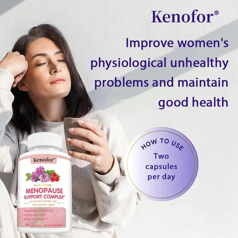 Kenofor Women's Menopause Supplement Capsules Improves Mood Supports Weight Management Boosts Metabolism Antioxidant — image 3