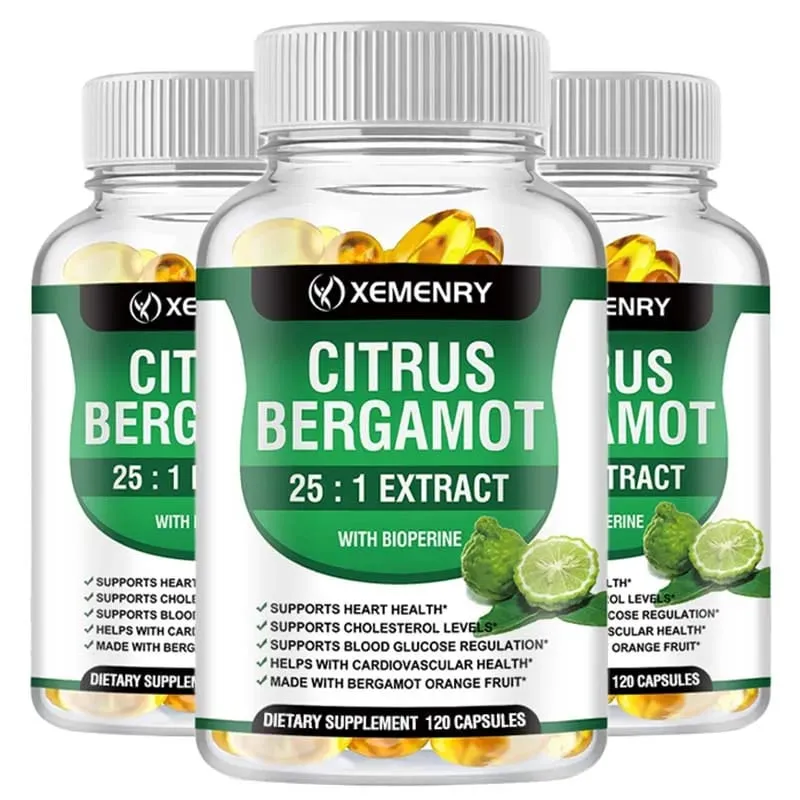 Citrus Bergamot Capsules - Heart & Cardiovascular Health Immune Support Antioxidant Helps with Overall Health — image 1