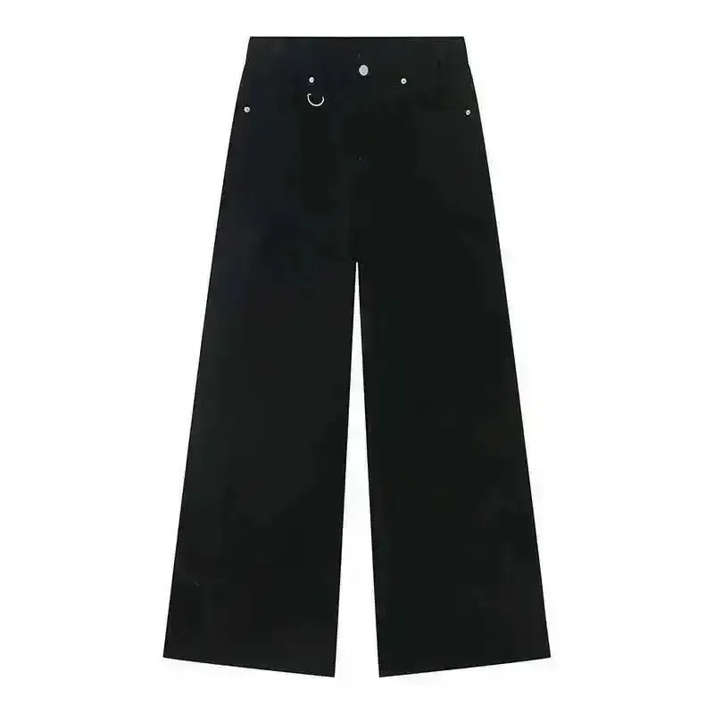 Summer Men's Denim Pants Old Blue Washed Male Jeans Straight Casual Menwear Loose Wide Leg Trousers New Fashion 9C354 — image 13