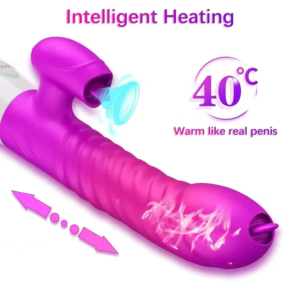 Rychlý orgasmus vibrátor dildo pro ženy lízání vyhřívání vibrátory klitoris stimulátor bodu G vibrace ženský klitoris vysavač pro dospělé sexuální hračka — image 4