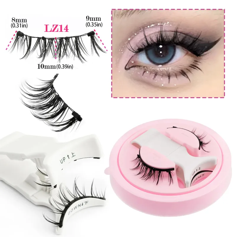 Magnetic Eyelashes 1Pair No Glue Needed 3D Natural Wispy Fake Lashes With Clip Reusable Women Beauty Eye Makeup — image 21