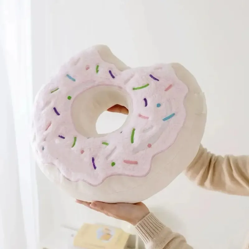 ZU 38cm Sweet Buns Donut Soft Toy Stuffed Cream Doughnut Plush Pillow Simulation Food Sofa Chair Cushion Kids Girl Gift — image 10