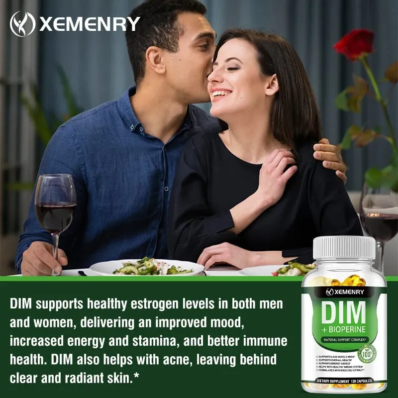 DIM Supplement - Contains Piperine To Promote Lean Muscle Mass and Support Digestive Health