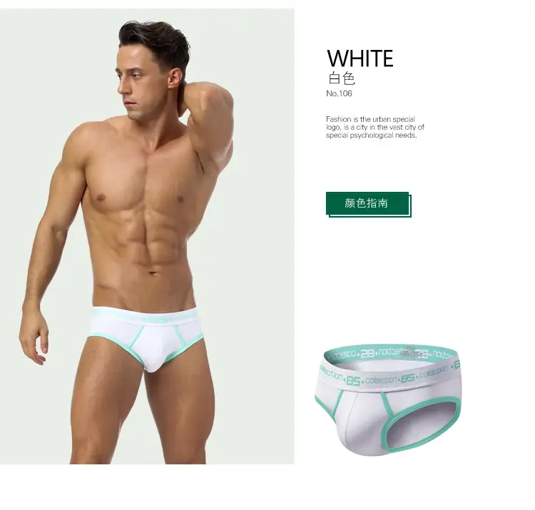 0850 Herren Sexy Unterwäsche Slips Männer Baumwolle Atmungsaktivem Höschen Großhandel Männliche Unterhose Cueca Männer Slips — image 8