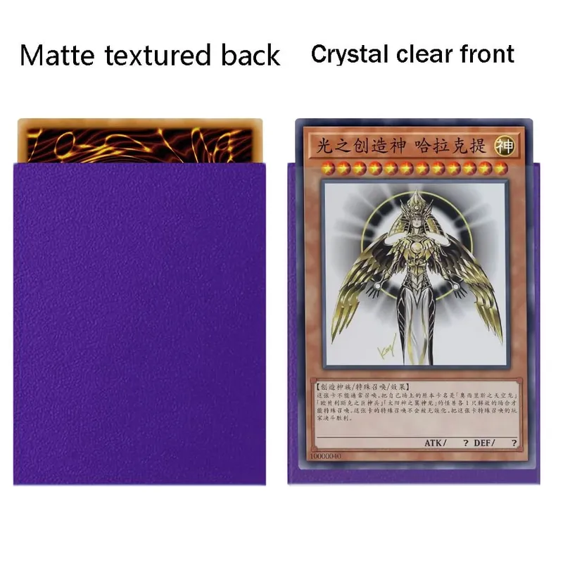 100 PCS 62×89mm Japanese Size Protective Sleeves for YGO Card Game Cards Frosted Card Sleeves Cover for Sports Cards