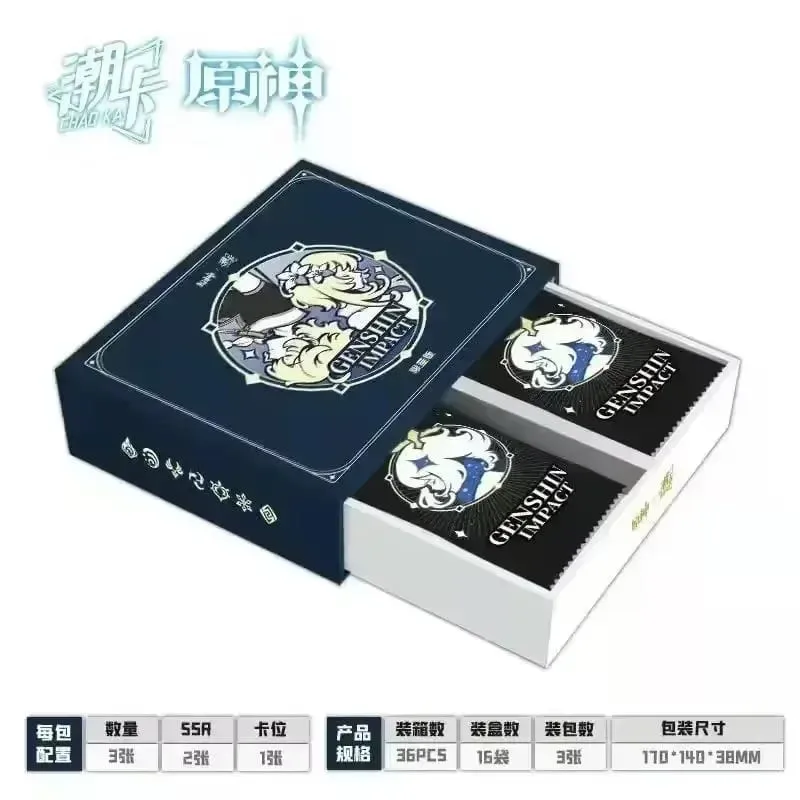 Game Genshin impact Card Anime TCG Collection Pack Booster Box Rare SSR Anime Collectible Card Family Table Game Card Toy — image 10