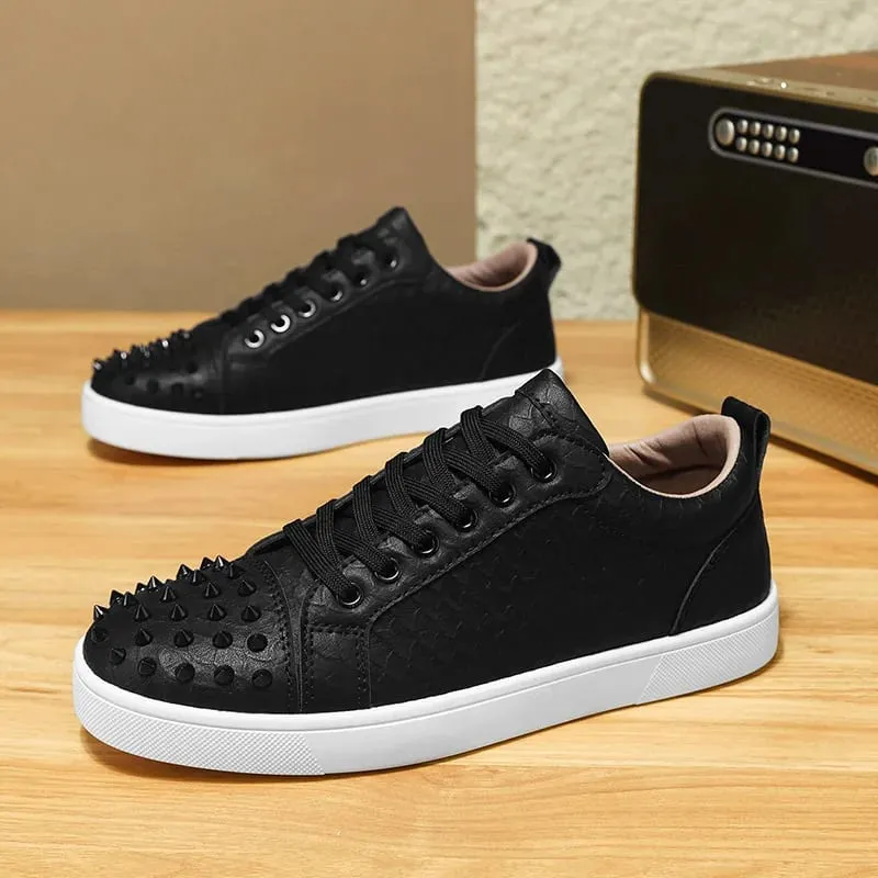 Comfortable Breathable Studded Sneakers for Men Women Casual Sports Shoes Fashion Lightweight Walking Shoes — image 13