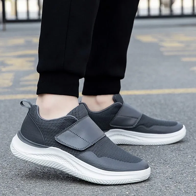 Men Orthopedics Wide Feet Swollen Walking Casual Shoes Thumb Eversion Adjusting Soft Comfortable Diabetic Man Shoes Big Size — image 6
