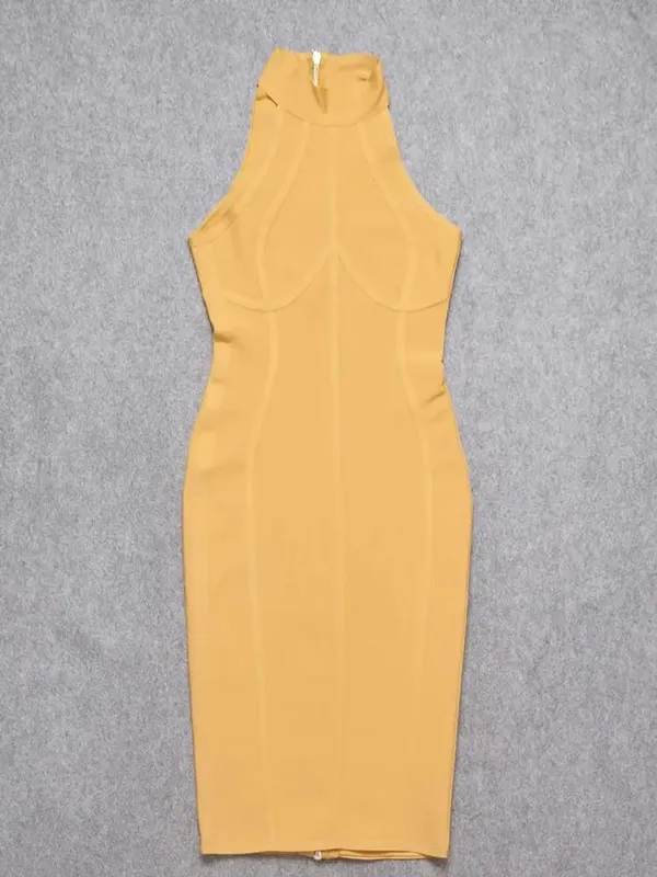 Robe d'été Sexy et élégante, élastique, blanche, couleur unie, extensible, Empire, moulante, mode femmes, robe de soirée, XL, vente en gros, 2024 — image 9