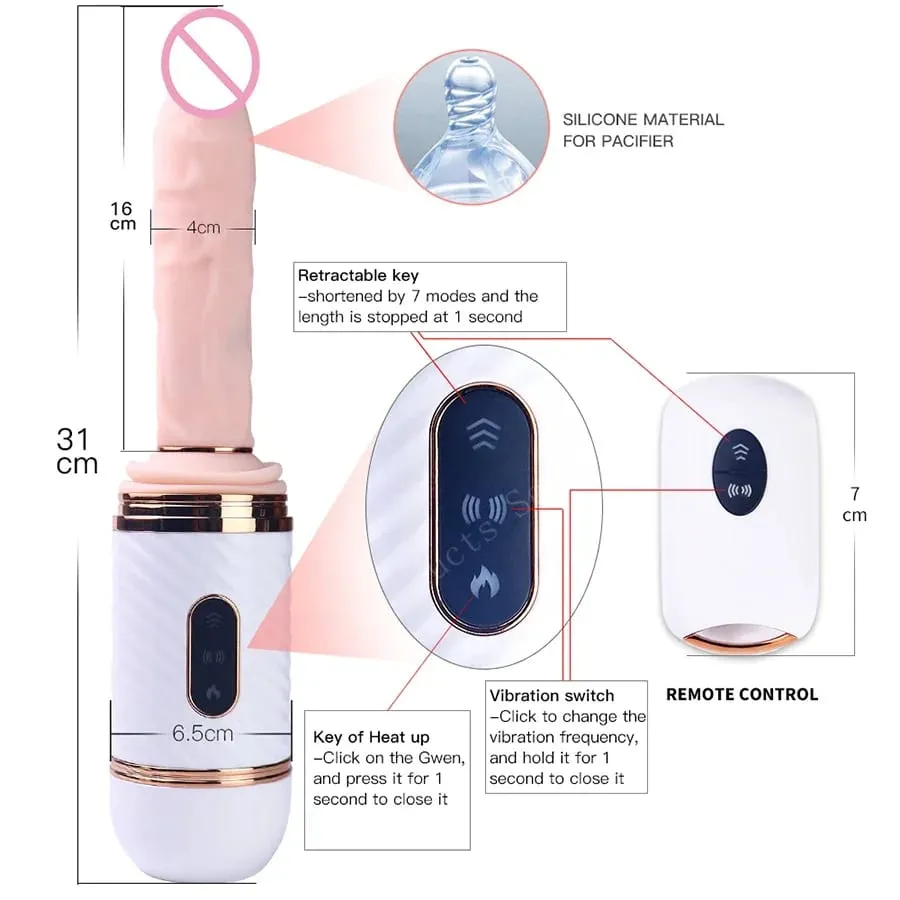 Wireless Remote Control Automatic Masturbation Pumping Gun Sex Machine Telescopic Dildo Vibrators for Women Sex Toys for Women — image 6