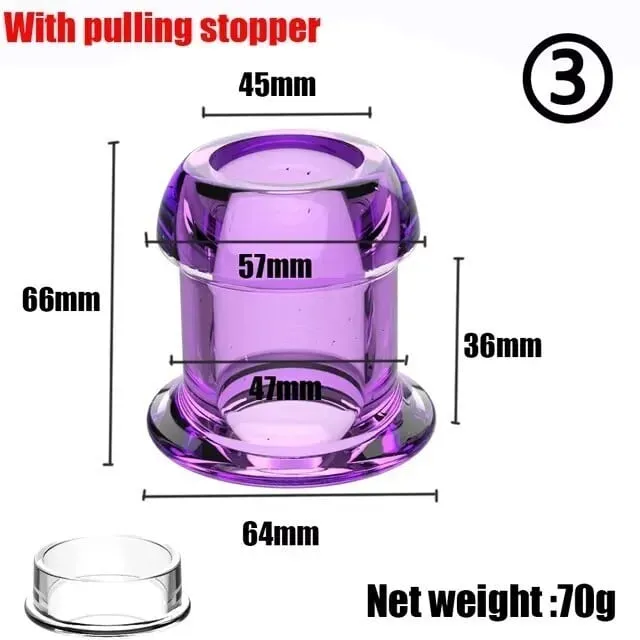 Hollow Anal Plug With Stopper Vagina Anus Dilator Speculum Expander Buttplug Prostate Massage Sex Toys For Women Men Gay