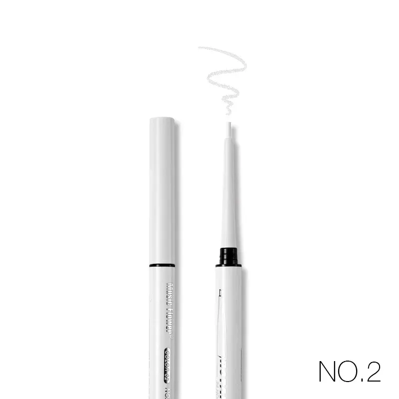 Music Flower 12 Color Gel Eyeliner Pencil Automatic Waterproof Eye Makeup Black Blue Eyleliner Long Lasting Shimmer Cosmetics