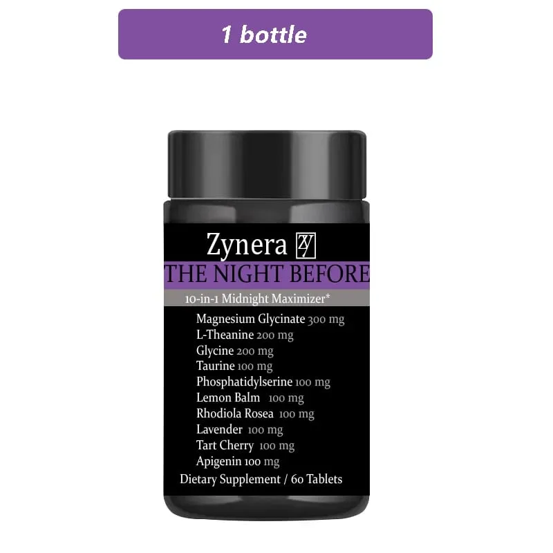 Magnesium Supplement Glycinate L-Theanine Glycine Taurine Maintain Calm Nerve Sleep Quality Anxiety Stress Mood Health Dietary