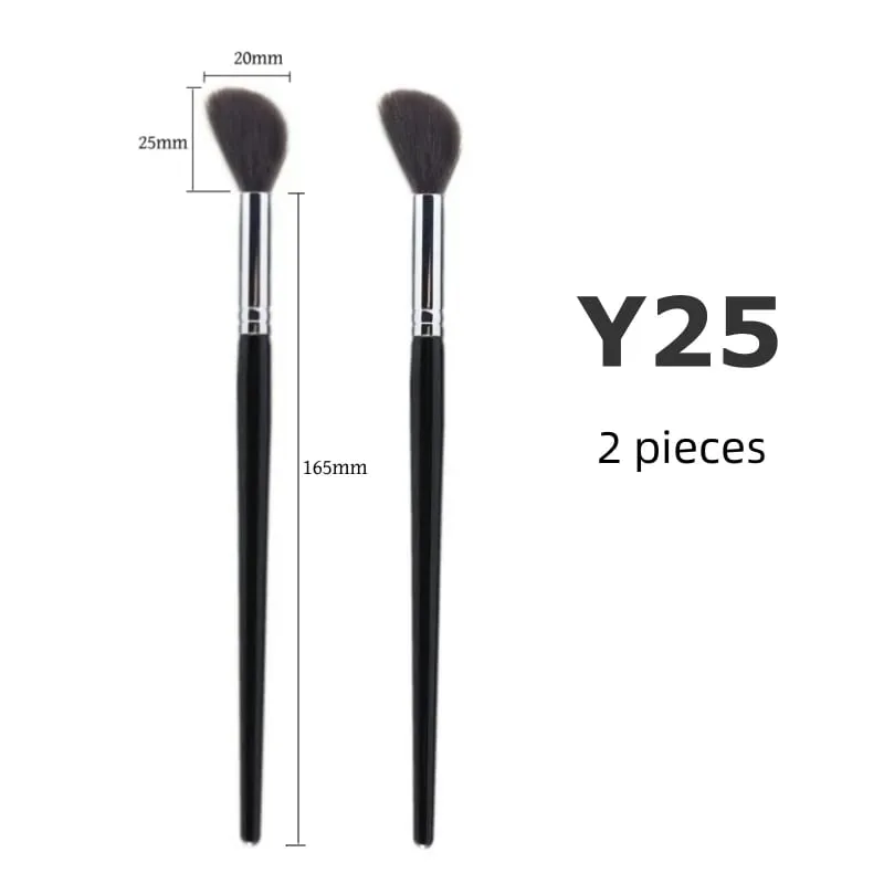 Highlighter Makeup Brushes Blush Angled Face Natural Goat Hair High Quality Blending Powder Make Up Brush — image 8