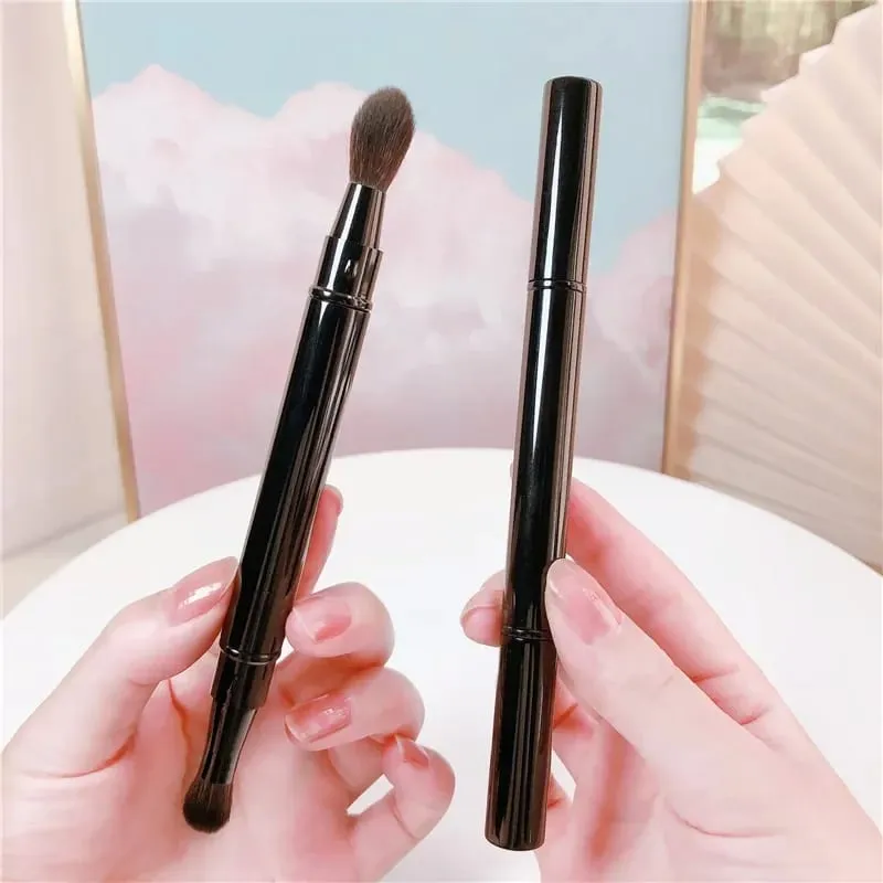 Makeup Brushes Portable Double-Headed Eyeshadow Nose Highlight Concealer Detail Blending Eyebrow Lip Makeup Brush Cosmetic Tools — image 1