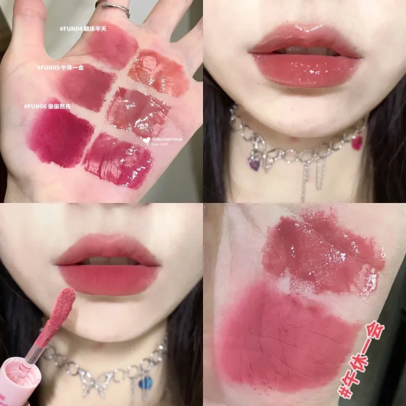 Double Head Liquid Lipstick Moisturizing Lip Glaze Long Lasting Matte Lip Mud 2 In 1 Lipgloss Waterproof Lips Cosmetics