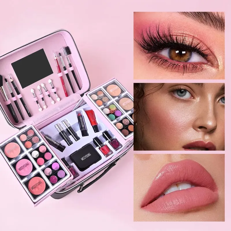 Popolare set di bellezza da 36 pezzi trucco eyeliner fard rossetto kit per il trucco quotidiano del viso set regalo di compleanno per le vacanze delle donne — image 6