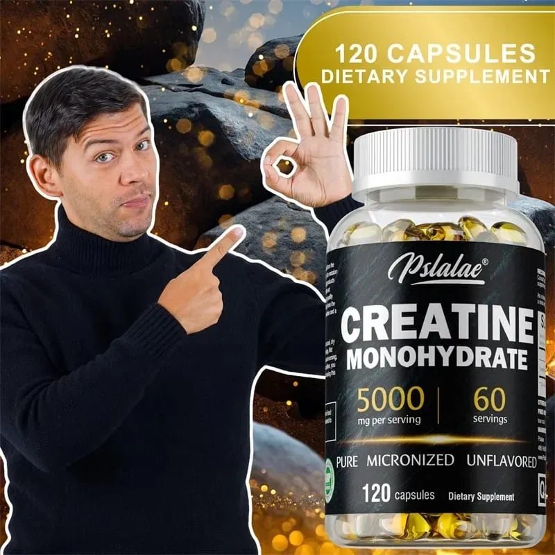 Creatine Monohydrate - Boost Muscle Strength Promote Muscle Growth Improve Athletic Performance Vegetarian Gluten-free