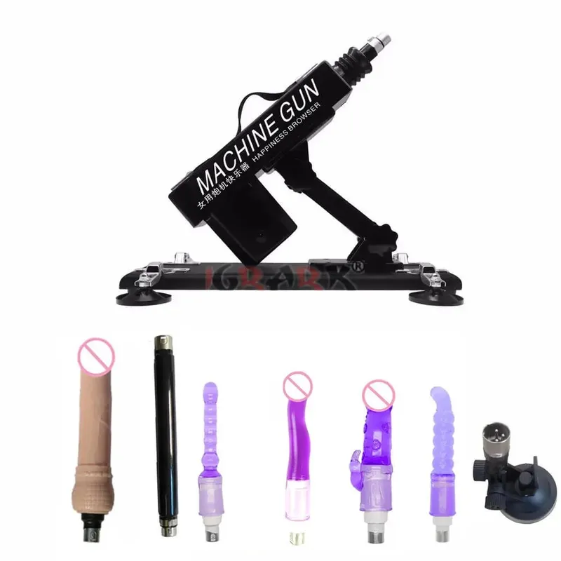 Strong Motor Automatic Vibartor Sex Machine with Dildo Attachments Adjustable Gun Love Machine Sex Toys for Man Women Adult Game — image 8