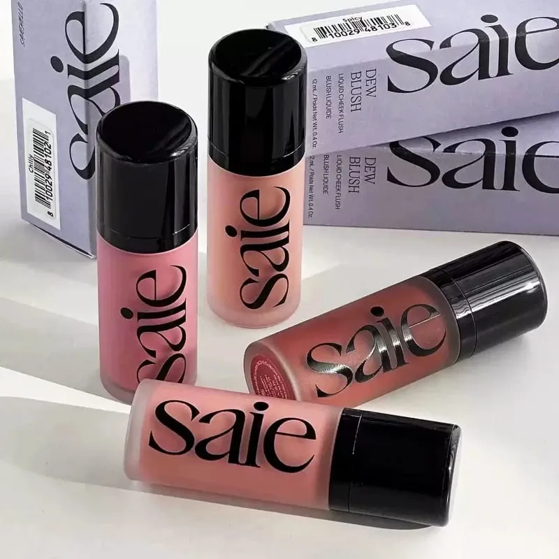 Fashion Saie Liquid Blush Cream Long Lasting Lightweight Natural Glow Face Makeup Cosmetics Bronze Contouring Cream Fair Light — image 3