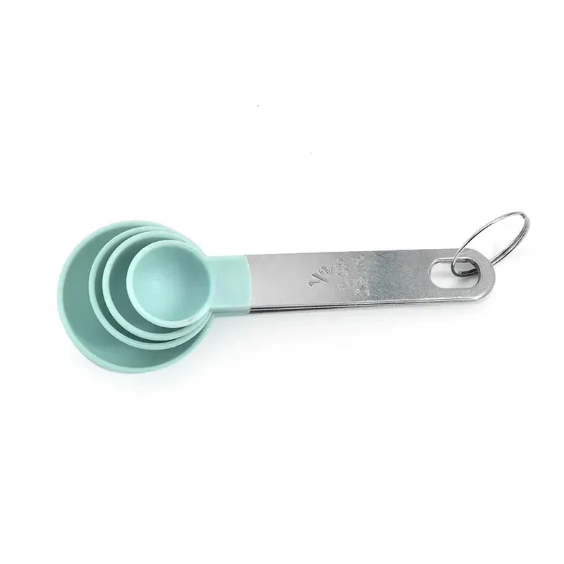 4/8PCS/Set Plastic Multi Purpose Measuring Cup Measuring Spoon Stainless Steel Handle With Graduated Measuring Baking Tools — image 12