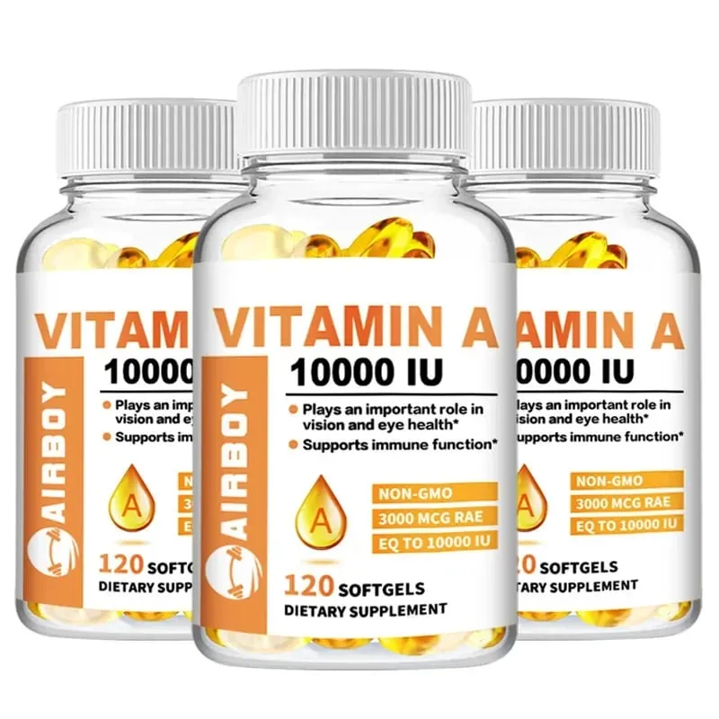 Vitamina A 10000 UI - Supporta la salute della vista e del sistema immunitario e la salute della pelle - Senza glutine non OGMIntegratori — image 2