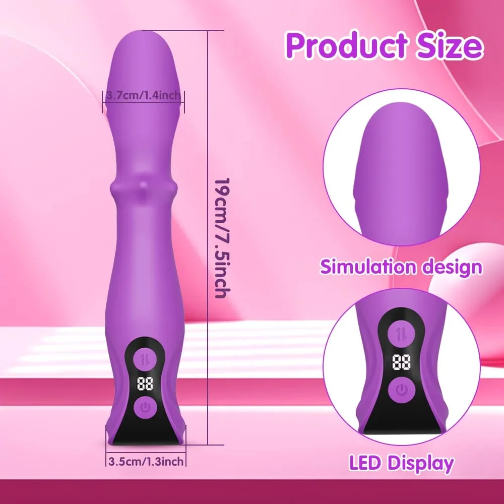 3 in 1 Telescopic Swing Vibrator Women Clitoris G Spot Stimulator Thrusting Beads Dildo Female Masturbation Adult Sex Toys — image 6