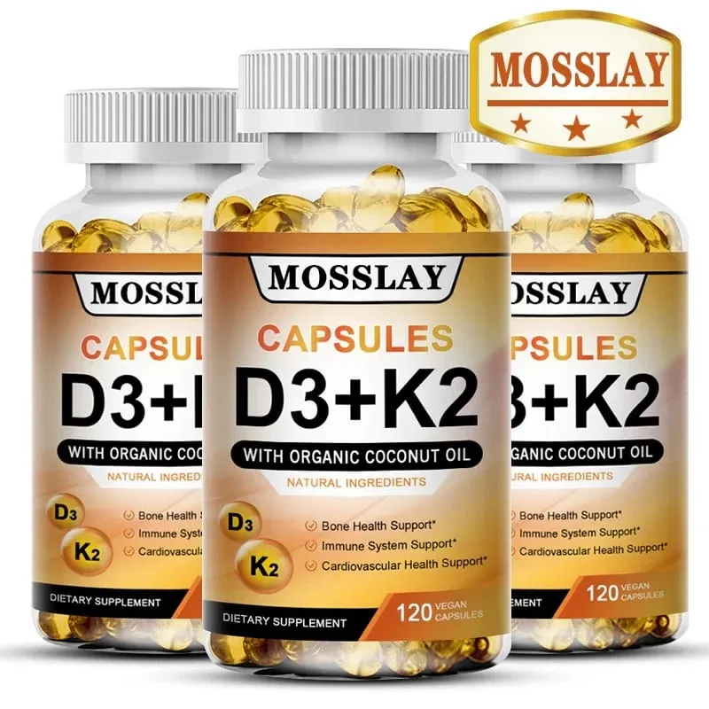 Vitamin K2 and D3 Supplement Premium Formula (30/60/120 Capsules) — image 1