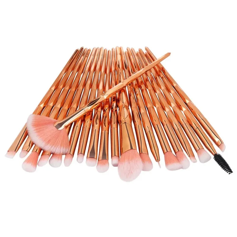 20Pcs Diamond Makeup Brushes Set Powder Foundation Blush Blending Eye shadow Lip Cosmetic Beauty Make Up Brush Pincel Maquiagem — image 3
