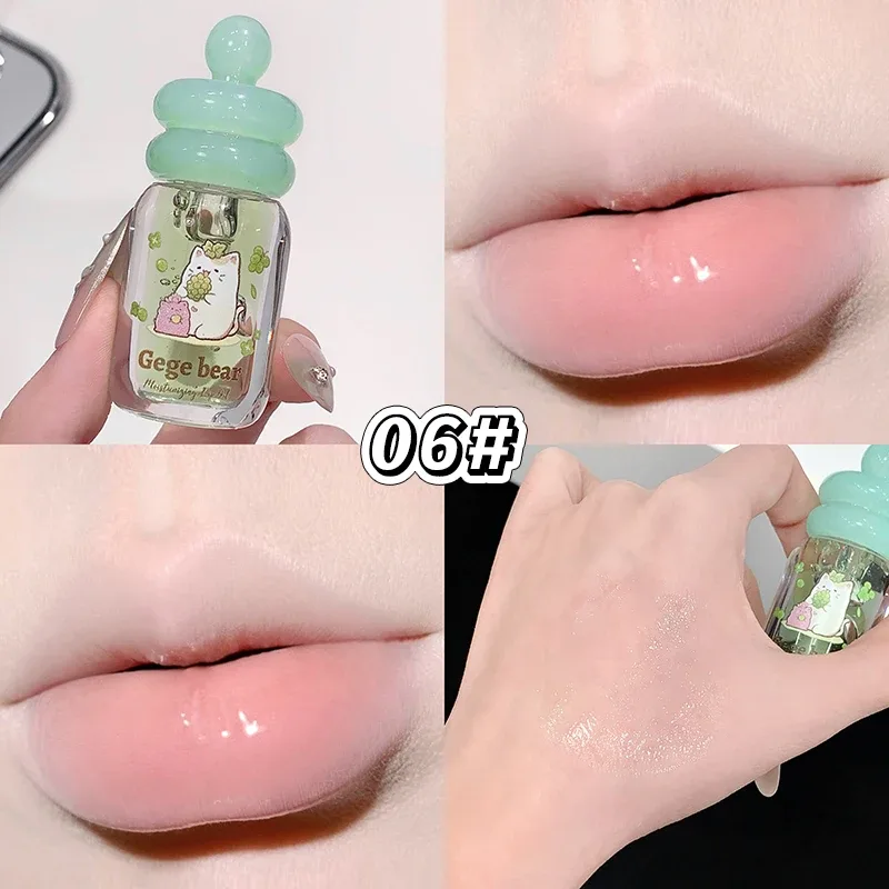Lips Care Plant Essence Transparent Gloss Lip Oil Plump Moisturizing Lip Balm Exfoliating Fruit Flavor Lip Gloss Beauty Cosmetic — image 9
