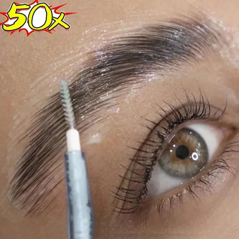 50PCS Mini Eyebrow Brush Portable Brow Perm Brushes Disposable Bendable Micro Eyelash Brow Lifting Brushes Applicators Tools — image 2