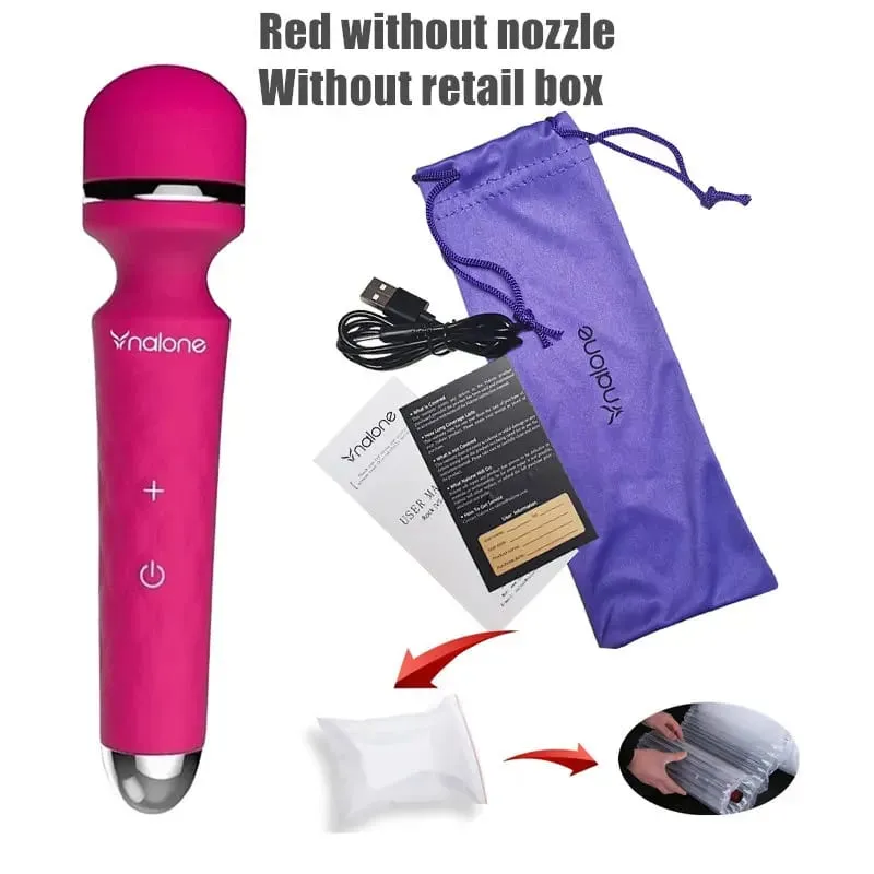 Nalone Rock Powerful Clitoris Vibrator USB Recharge Magic Wand AV Vibrator Massager Sexual Product Erotic Sex Toys for Women — image 8