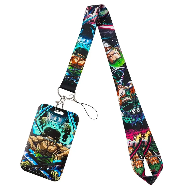 Zoro Lanyard Anime Pirate Card Holder Neck Strap for Key ID Card Phone Straps Badge Holder Keyrings Cosplay Accessories Gifts — image 9