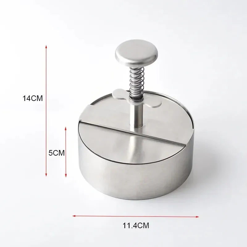 2025 Hamburger Press Hamburger Patty Maker 304 Stainless Steel Non-Stick Burger Press for Making Meat Patties and Thin Burgers