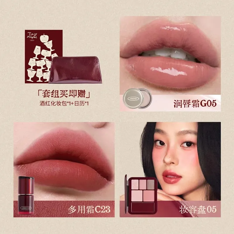 Limited Edition Makeup Gift Set Includes Lip Glaze Blush & Eyeshadow Palette Complete Face Makeup Kit with Cosmetic Bag — image 6