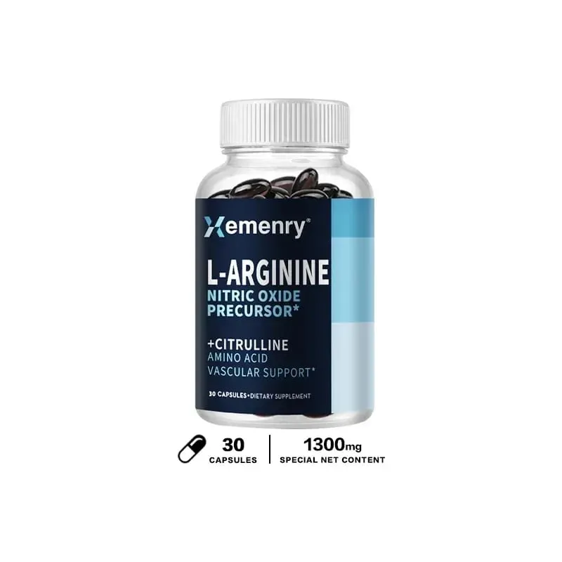 L-Arginine - Nitric Oxide Supplements - Boost Endurance & Strength Promote Muscle Growth Improve Performance