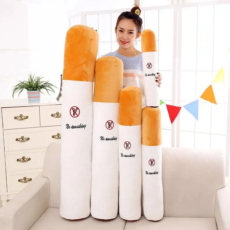 Creative Smoking Cylindrical Sleeping Cushion Cigarette Pillow Plush Toys Fashion Boyfriend Birthday Gift — image 7
