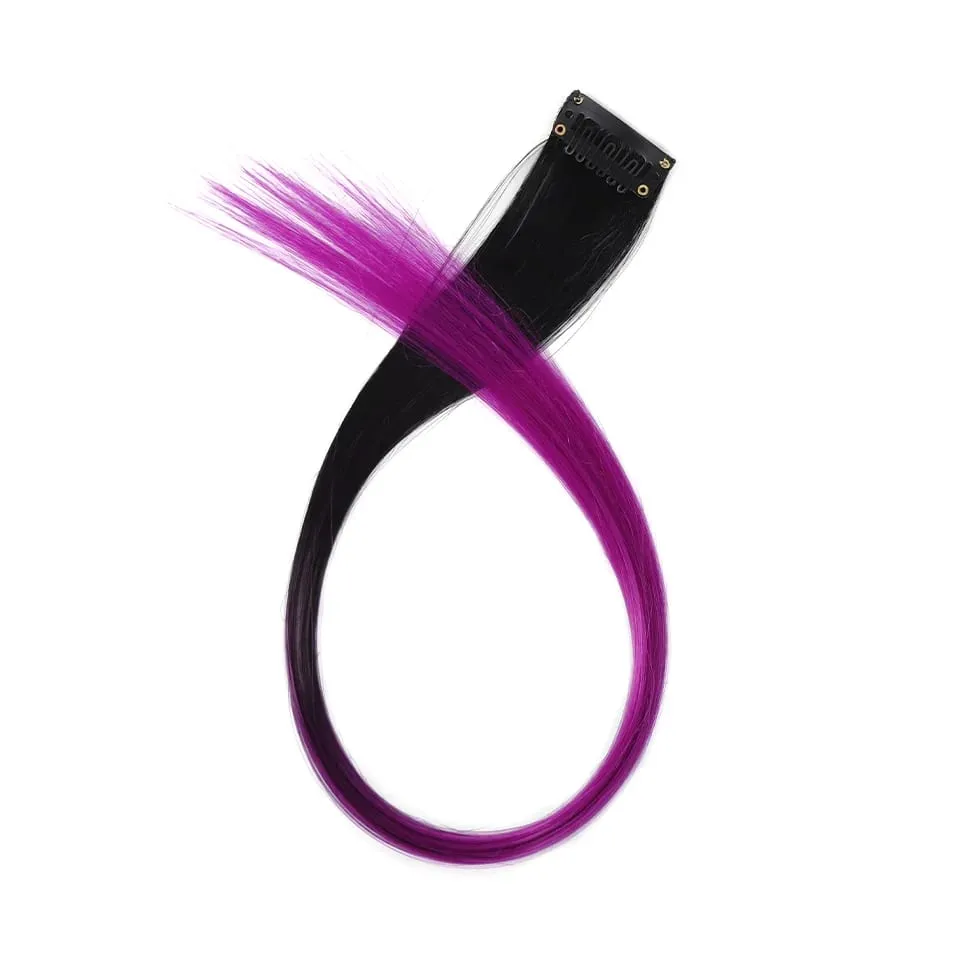 20 Inch Synthetic Multicolor Hair Extensions For Cosplay Party Y2K Style Hair Accessories Halloween Christmas — image 11