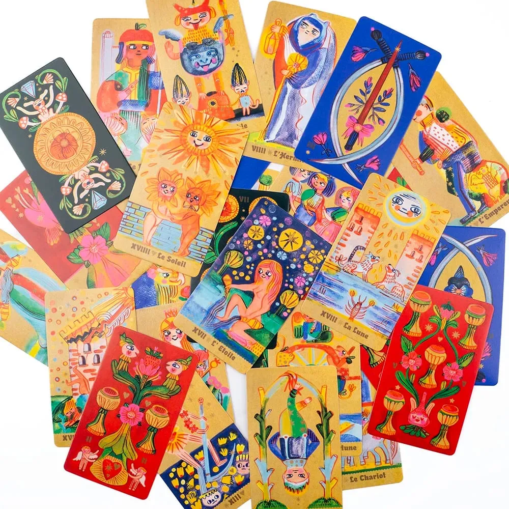 Pipspeak Tarot 10,3*6 см Восхитительная колода из 78 карт в марсельском стиле. Окунитесь в причудливый мир чтения пипсов. — image 6