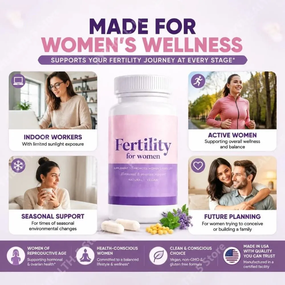 Fertilitetskapsler til kvinder Myo Inositol med methylfolat og multivitaminer Hormonel og ovariestøtte Sund ægløsning 60 Cts