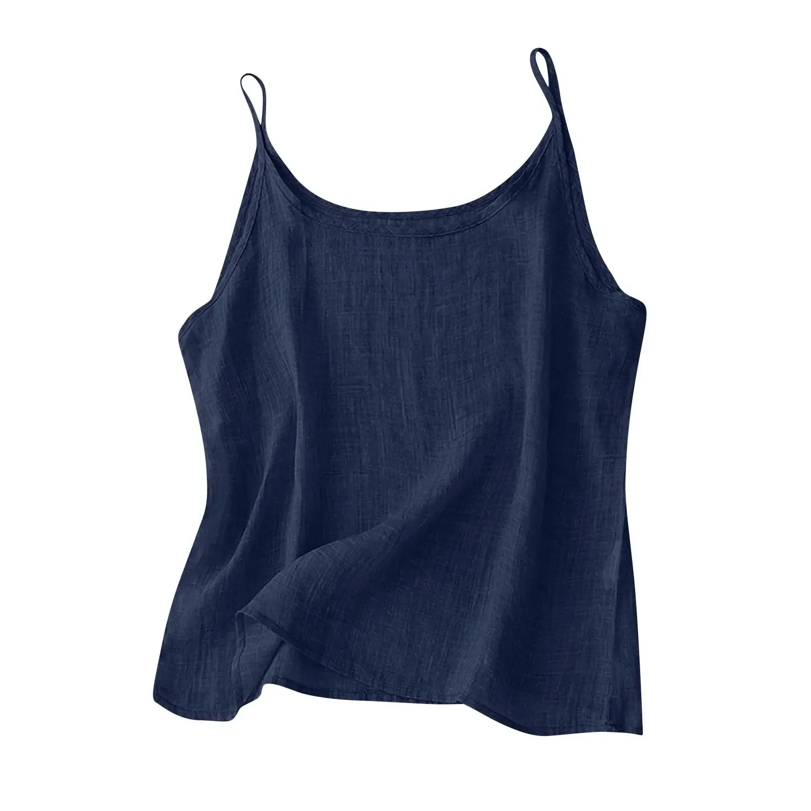 Vintage cotton and linen small camisole female summer thin bottoming vest loose thin cotton linen inner tops — image 8