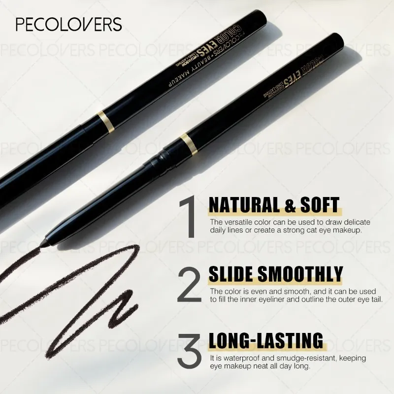 1pcs Eyeliner Green and Black Waterproof and Sweat-proof Long-lasting and Natural Eyeliner Pen Eye Cosmetics — image 3