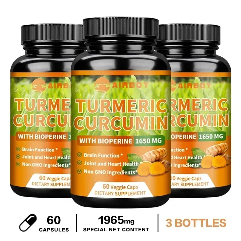 Turmeric Curcumin with Bioperine - Supports Arthritis Health Antioxidants Brain Cognition and Digestive Health — image 10