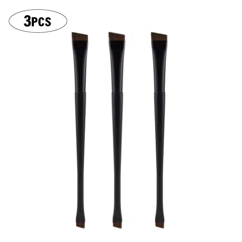 Professional Eyebrow Brush Eyeliner Angled Flat Head Blade Eye Liner Brow Contour Makeup Brushes Double-head Makeup Tool 1~10PC